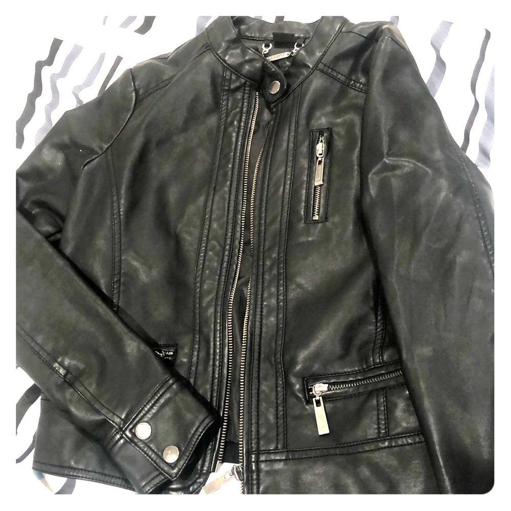 Youth faux leather jacket